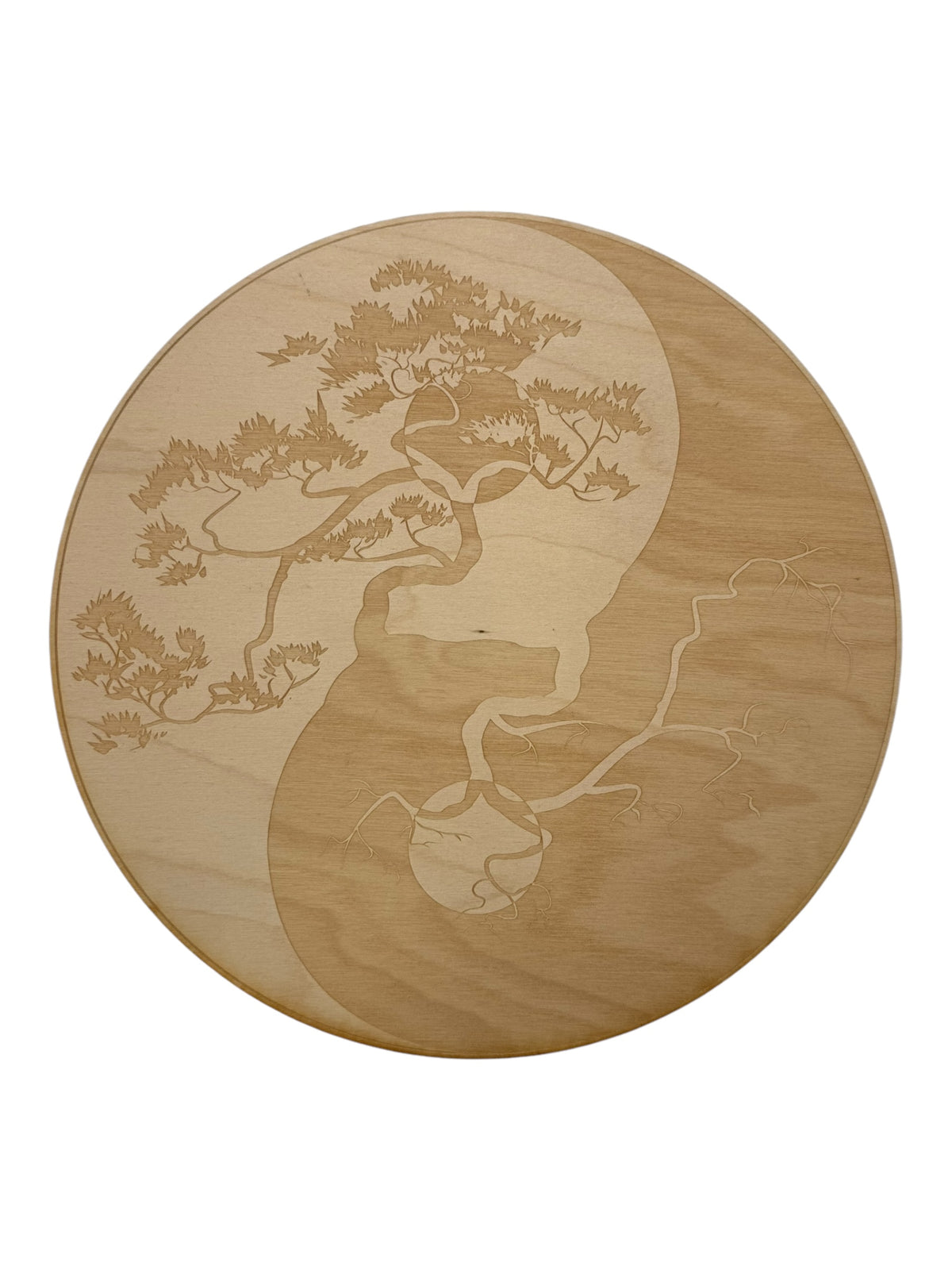 Yin Yang Bonsai Tree of Life Crystal Grid Plate
