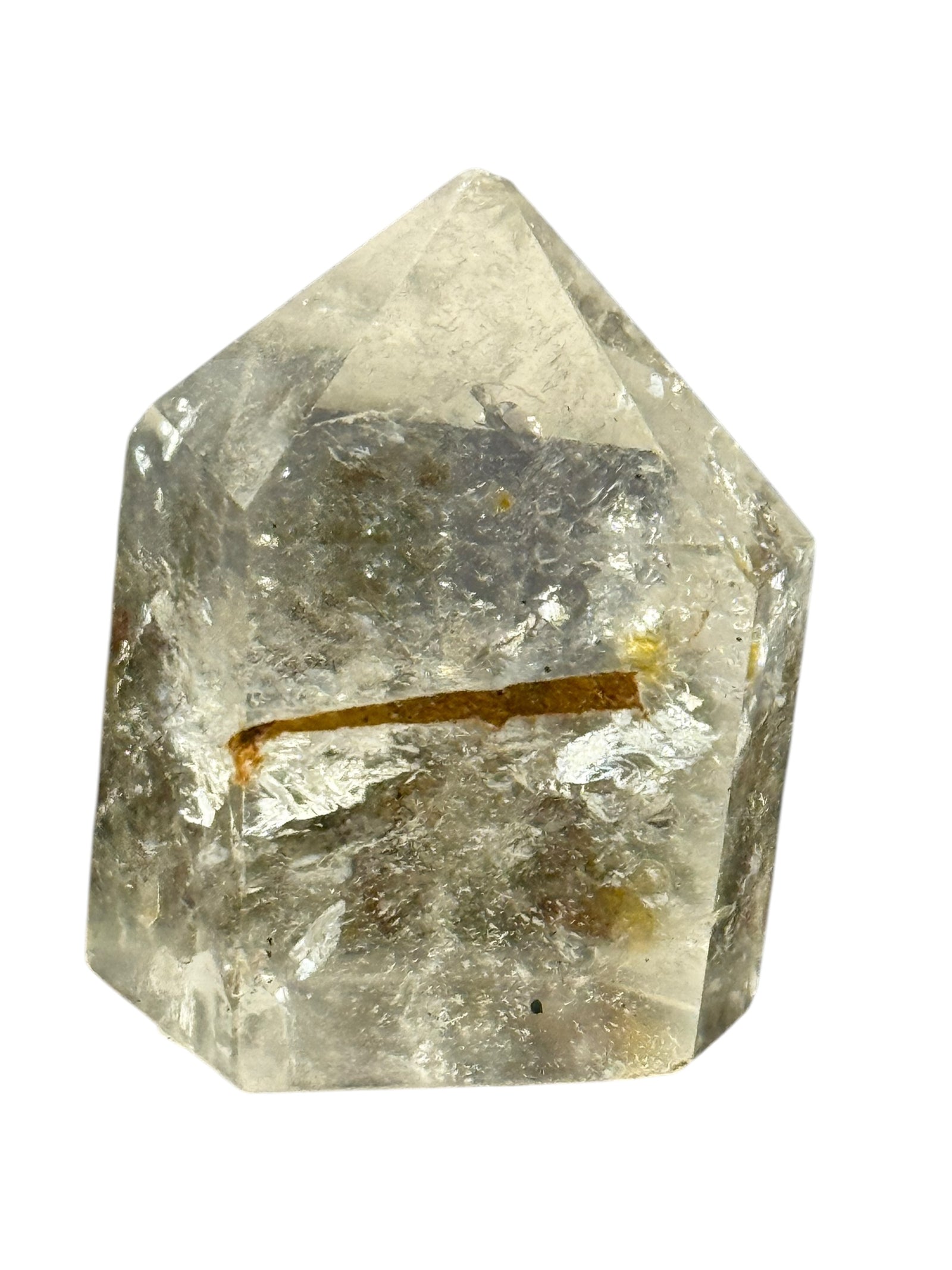 Clear Quartz Points with Chlorite