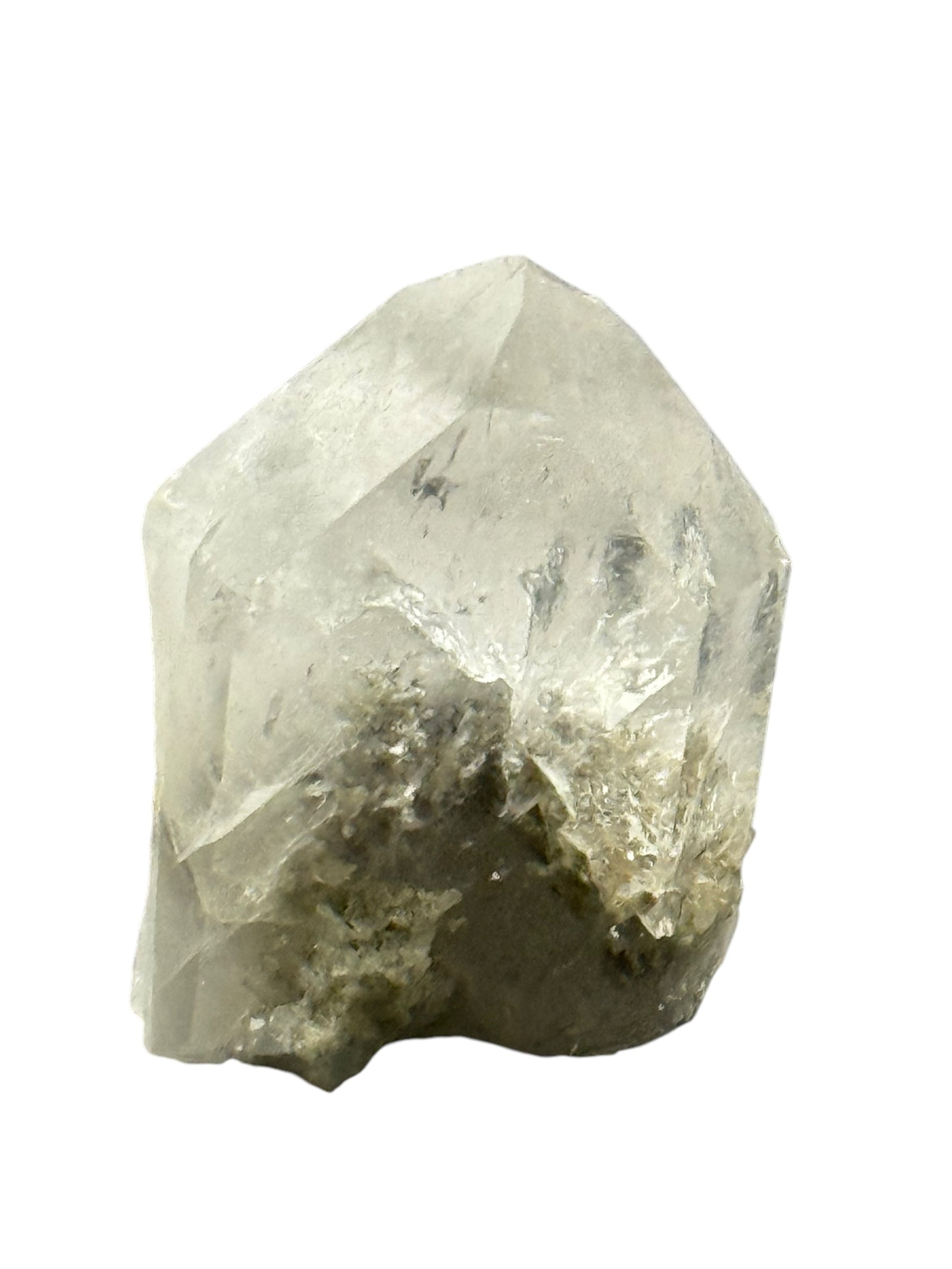 Clear Quartz Points with Chlorite