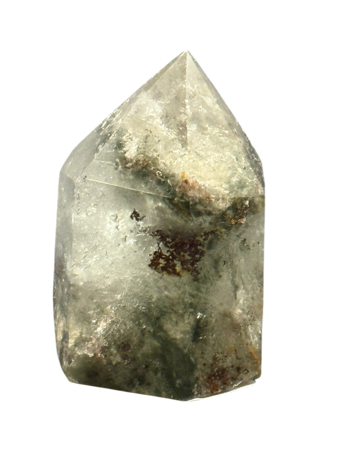 Clear Quartz Points with Chlorite