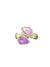 Amethyst Sterling Silver Ring  Adjustable