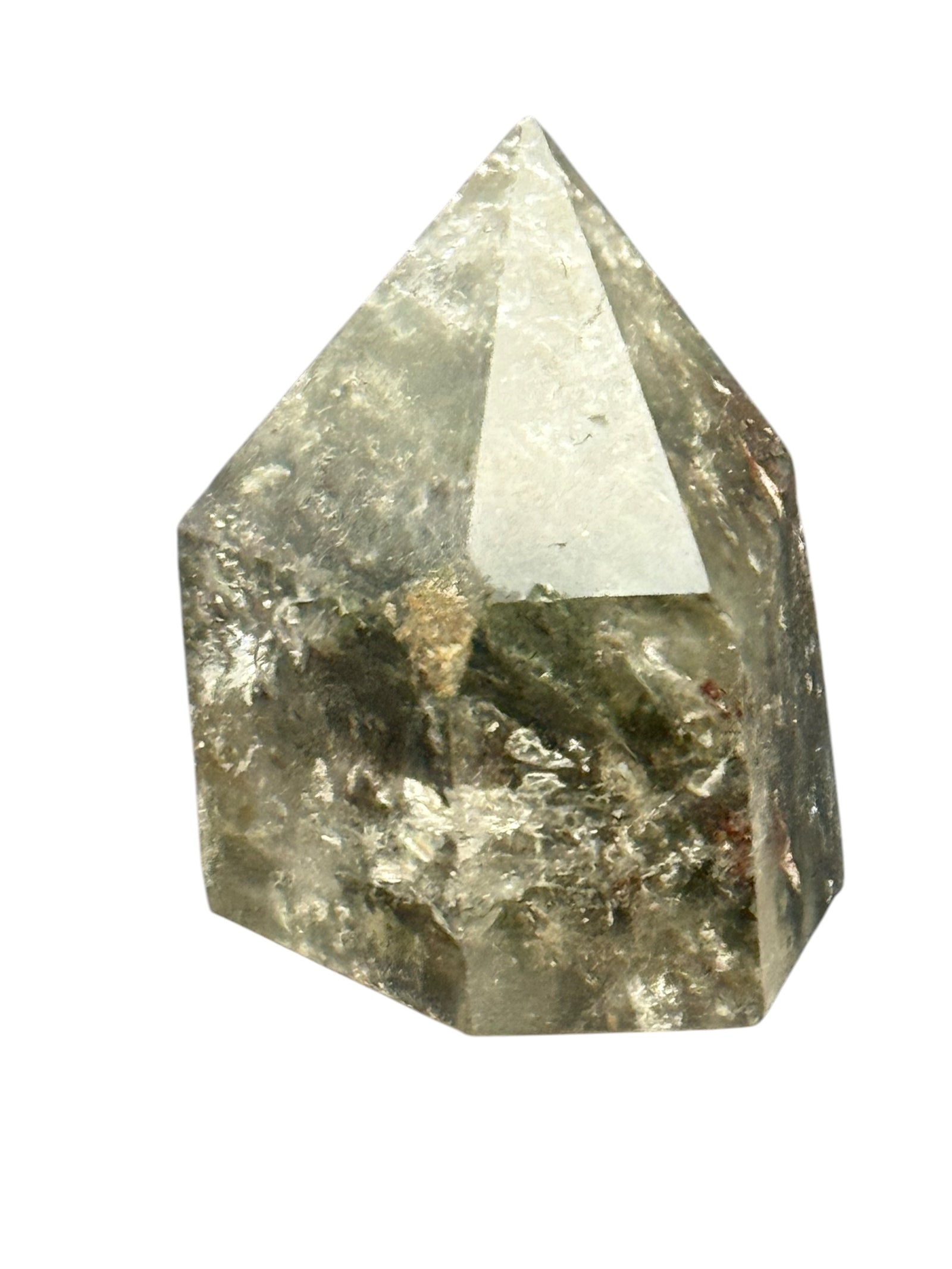 Clear Quartz Points with Chlorite