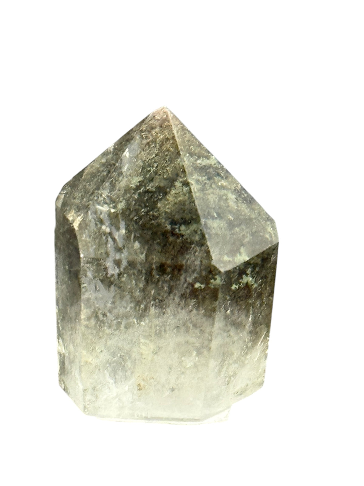 Clear Quartz Points with Chlorite