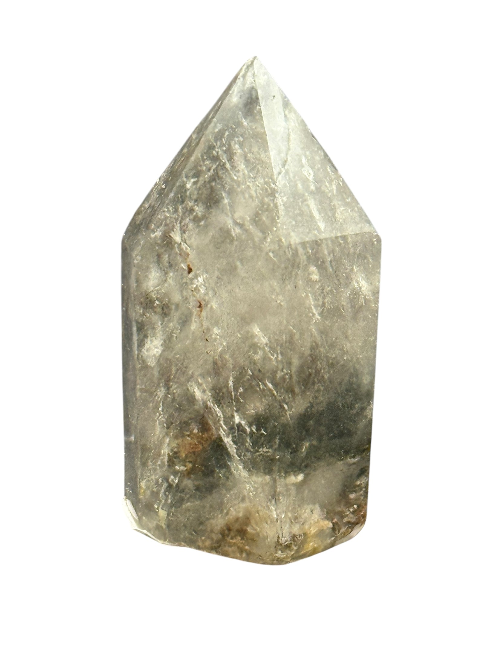 Clear Quartz Points with Chlorite