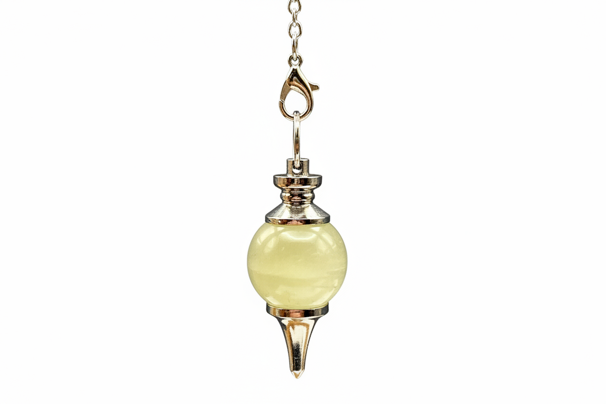 Yellow Aventurine Sphere Crystal Pendulum