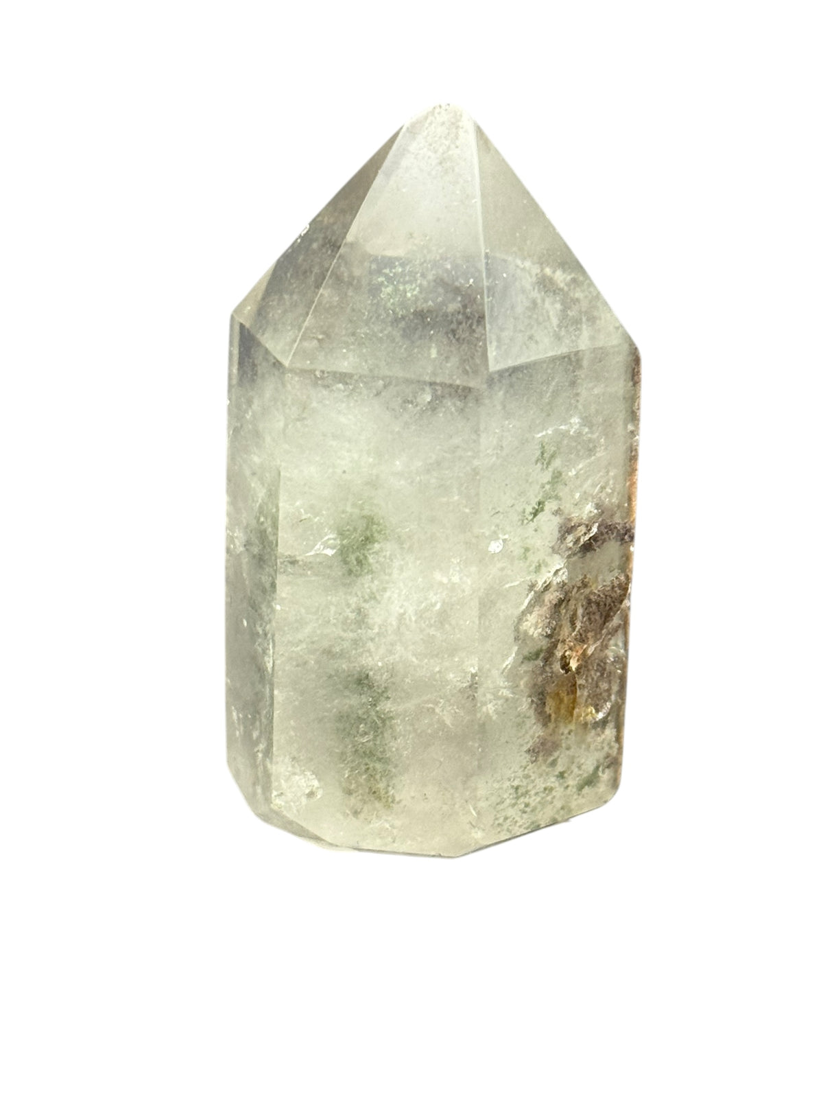 Clear Quartz Points with Chlorite