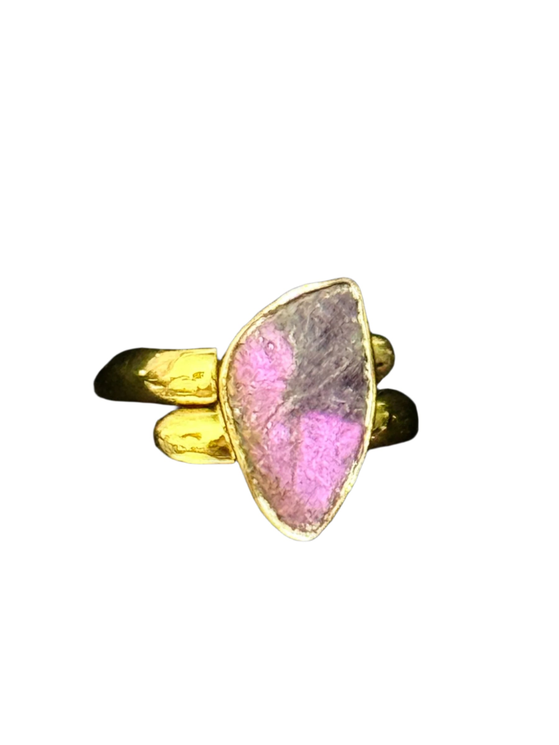 Purpurite Alchemia Gold Ring Adjustable