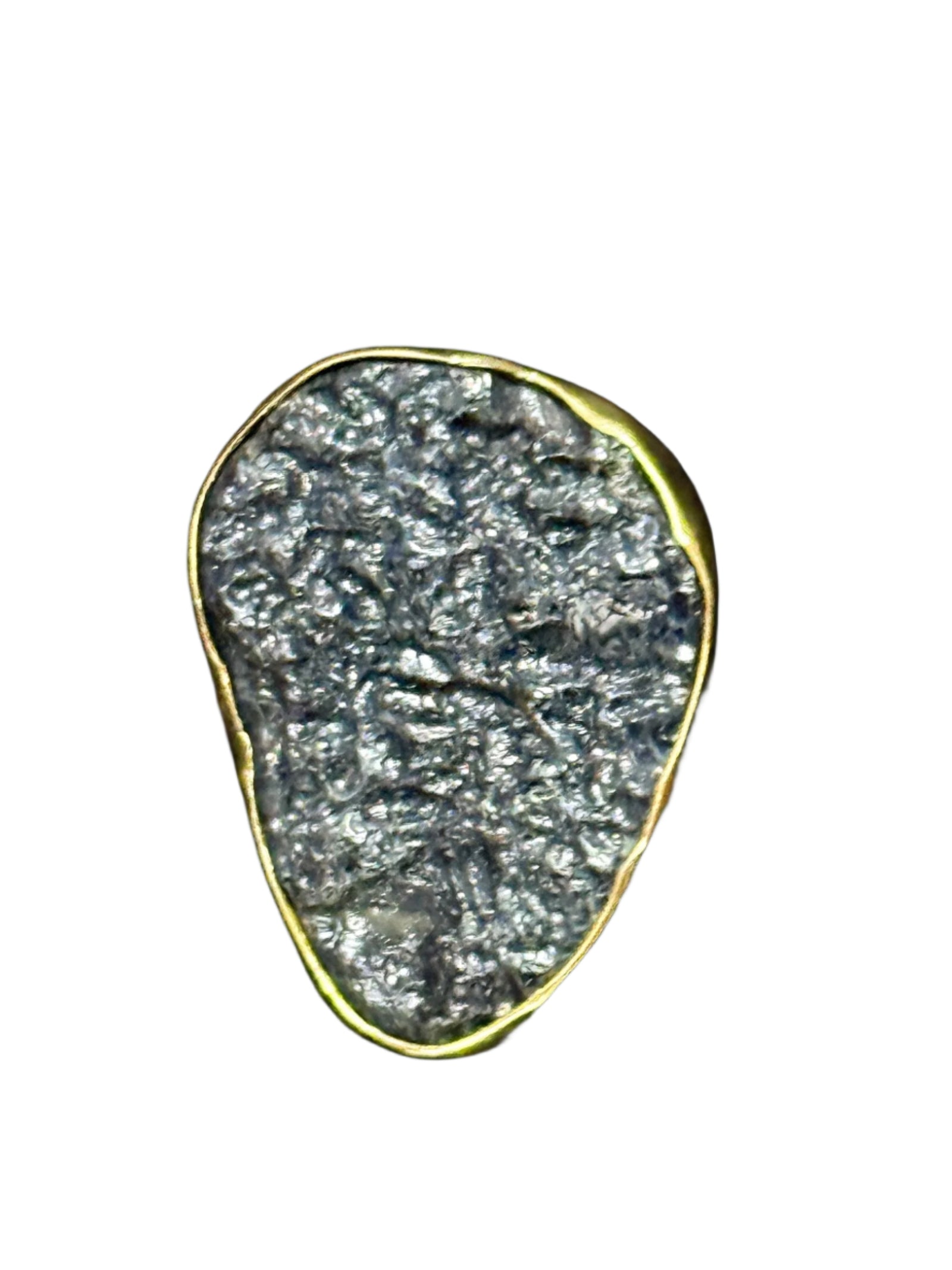 Tektite Alchemia Gold Ring