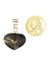 Sterling Rainbow Obsidian Heart Pendant