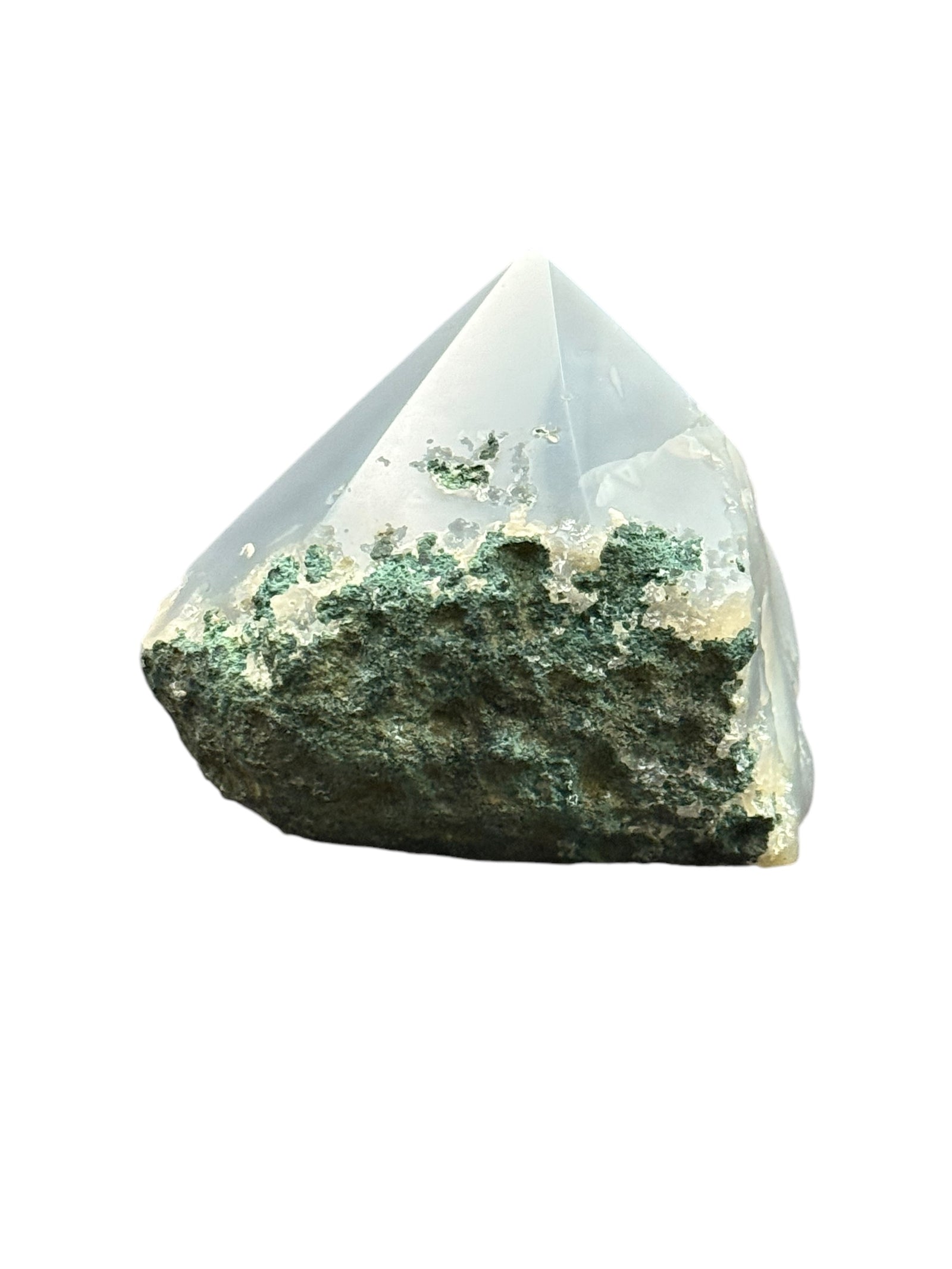 Agate Power Point with Amethyst Druzy