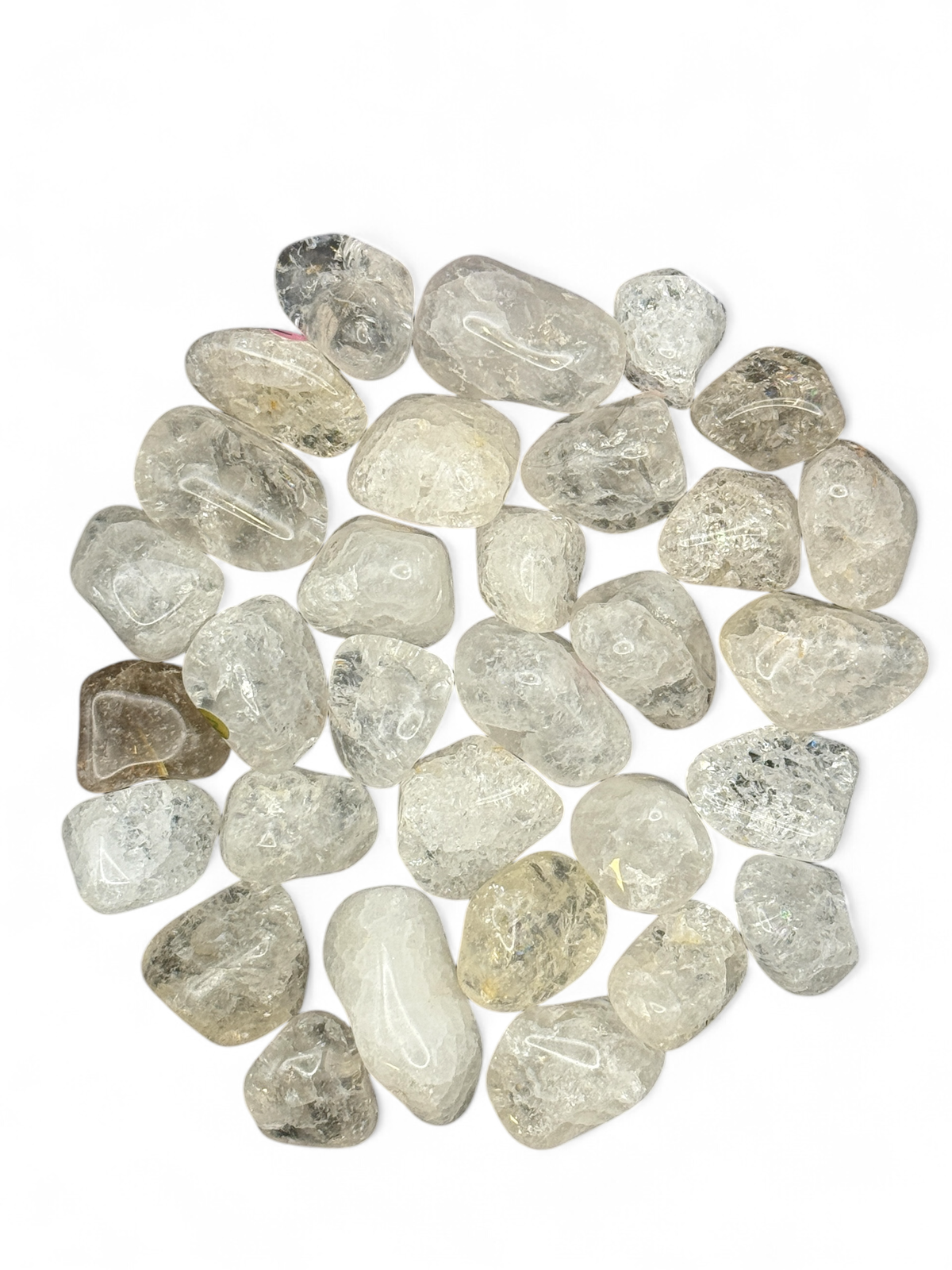 Crackle Clear Quartz Tumbled