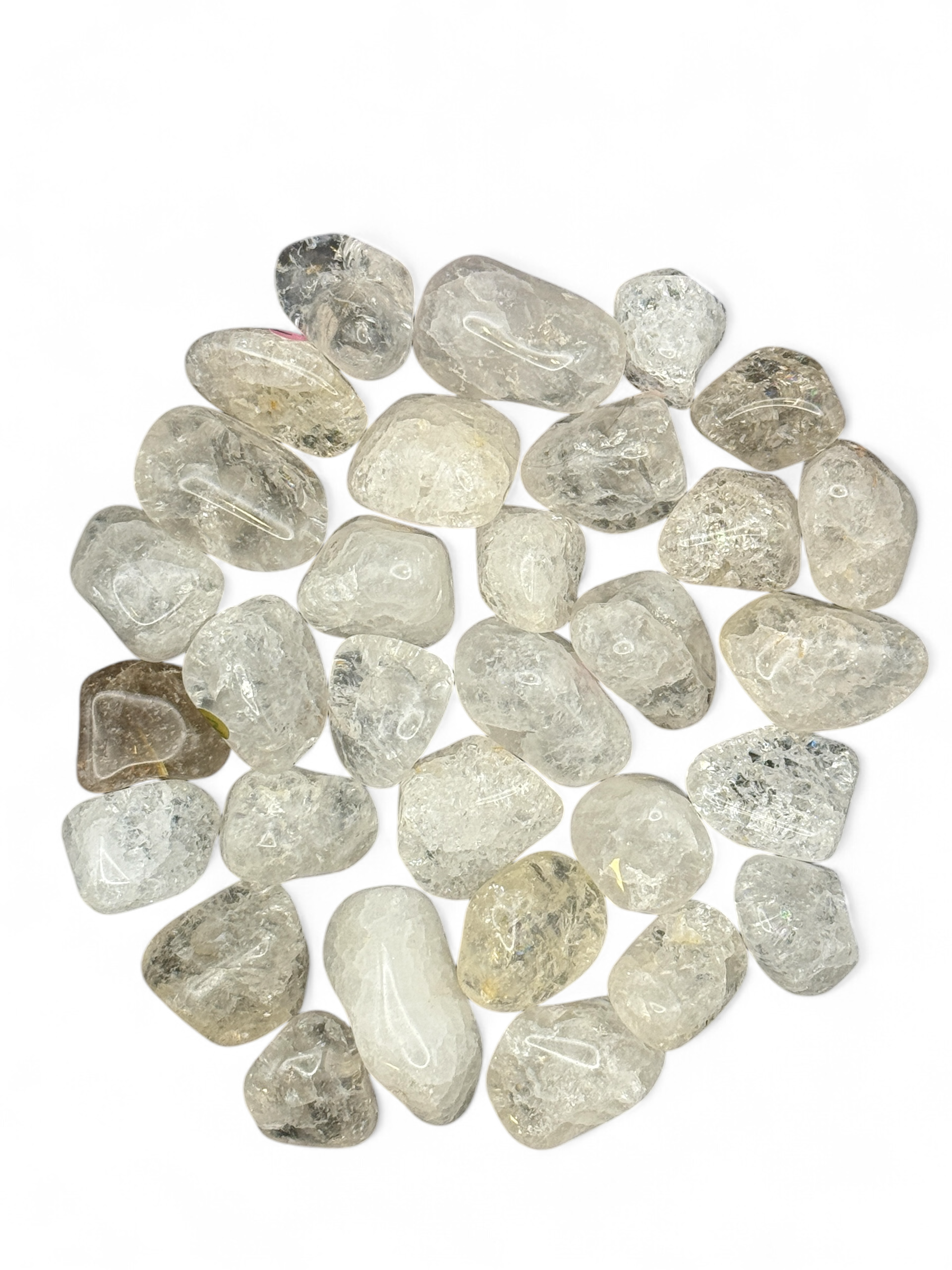Crackle Clear Quartz Tumbled