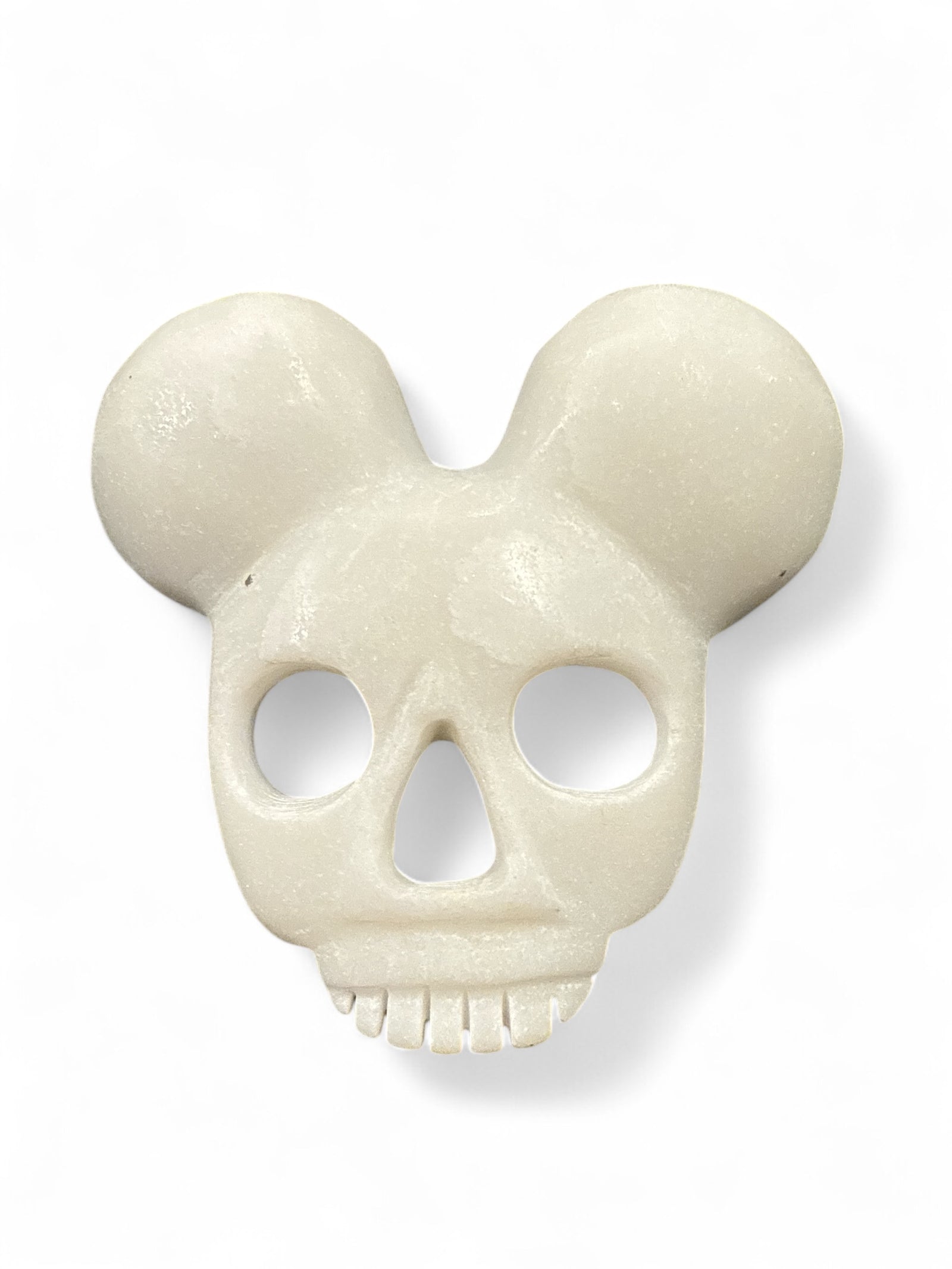 White Jade Mouse Skull