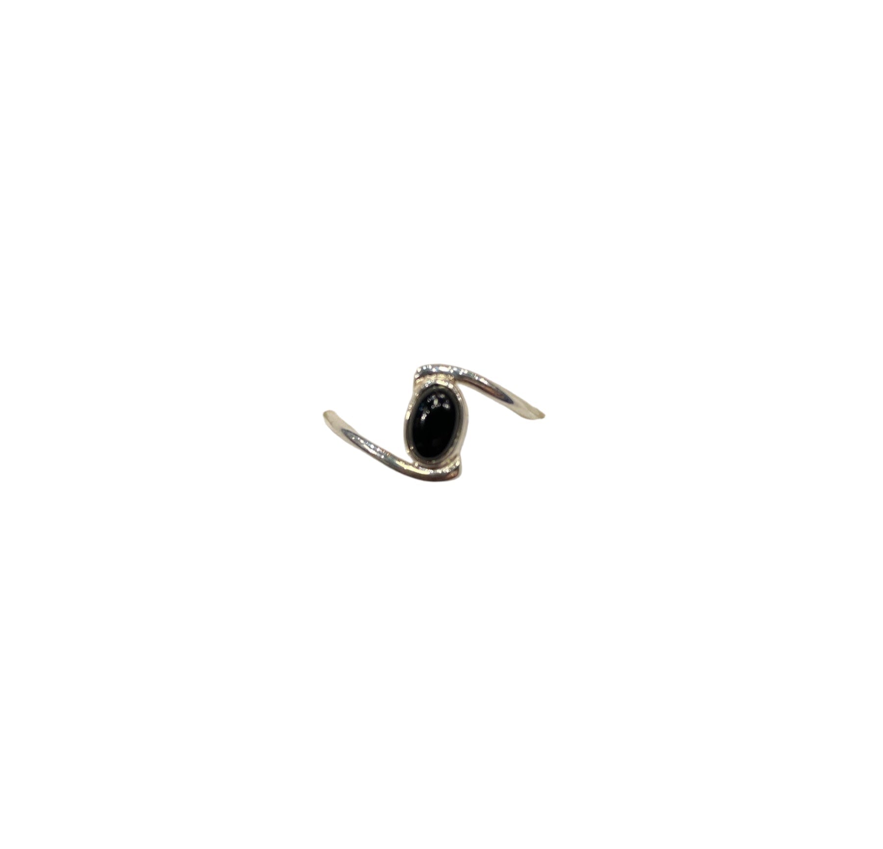 BLACK ONYX STERLING SILVER Oval