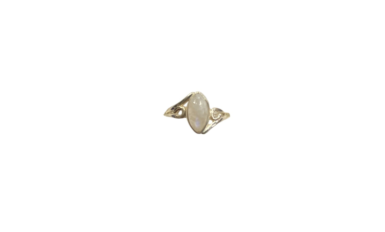 Marquis Rainbow Moonstone Sterling Silver ring