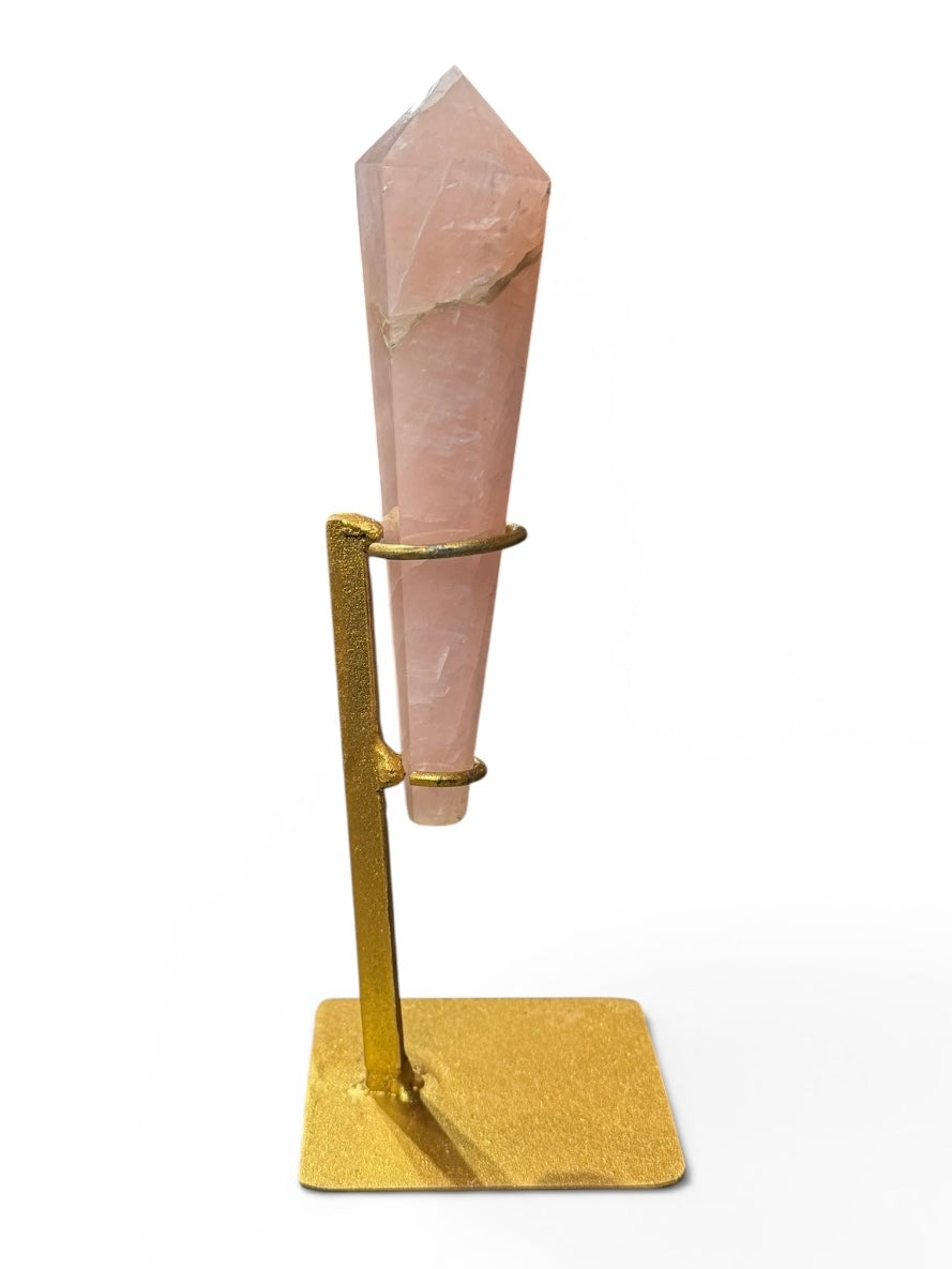 Rose Quartz Wand with Stand