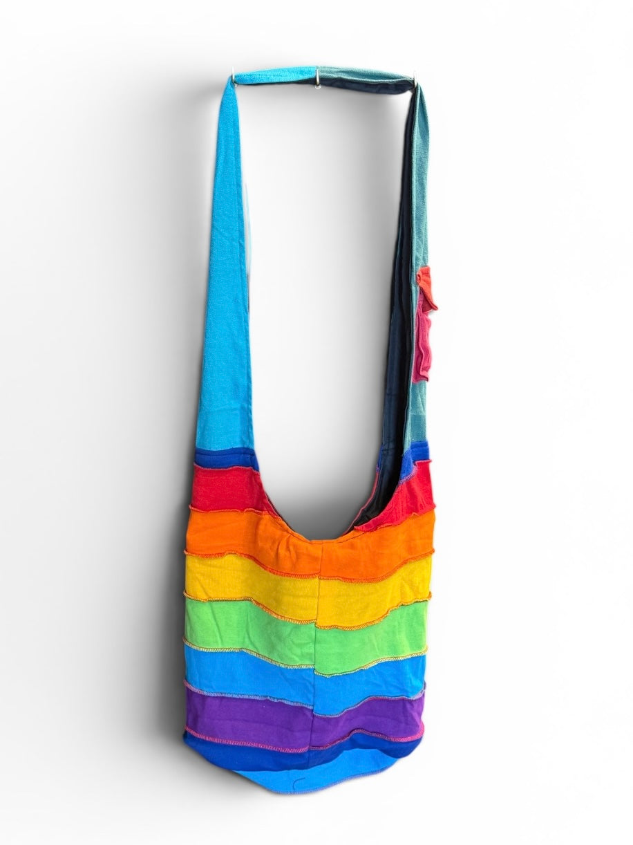 Patchwork Stripes Cross-Body Bag