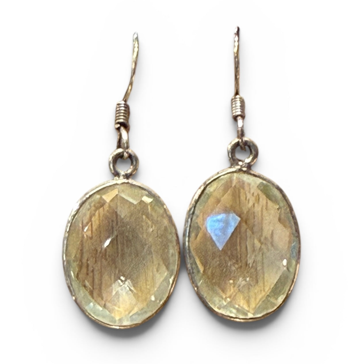 Yellow Topaz Sterling Silver Earrings