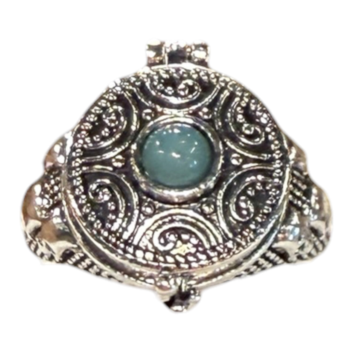 Stainless Steel Aventurine Poison Ring