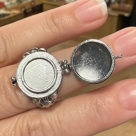Stainless Steel Aventurine Poison Ring