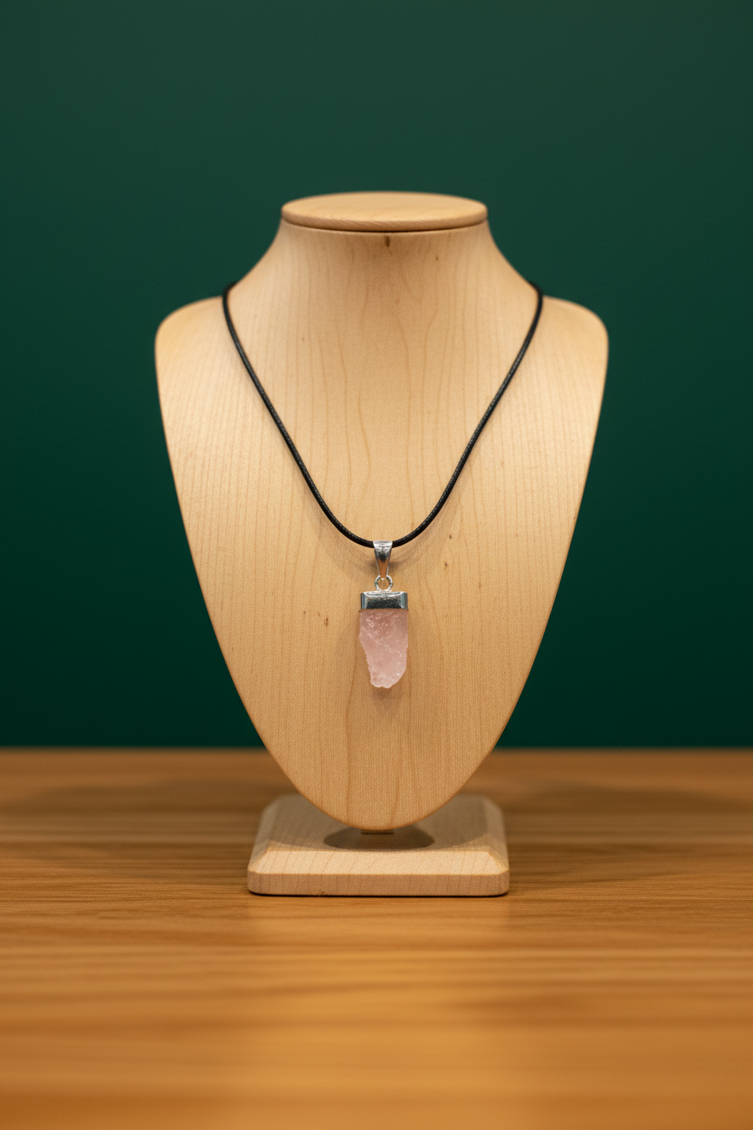 Morganite Sterling Silver Pendant