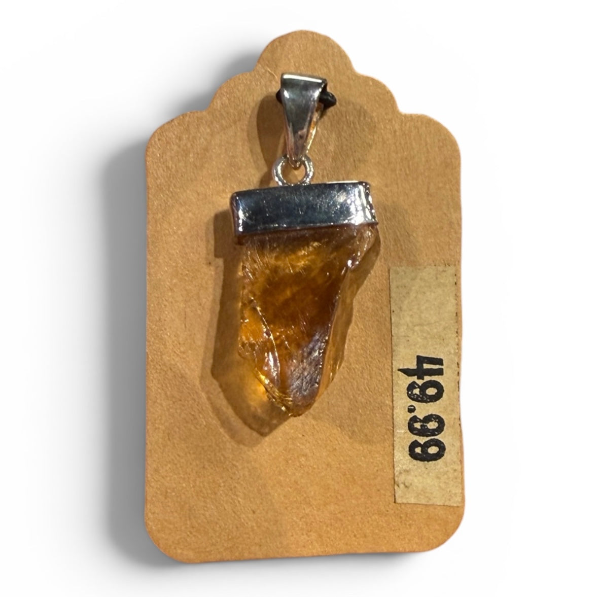 Citrine Sterling Silver Pendant