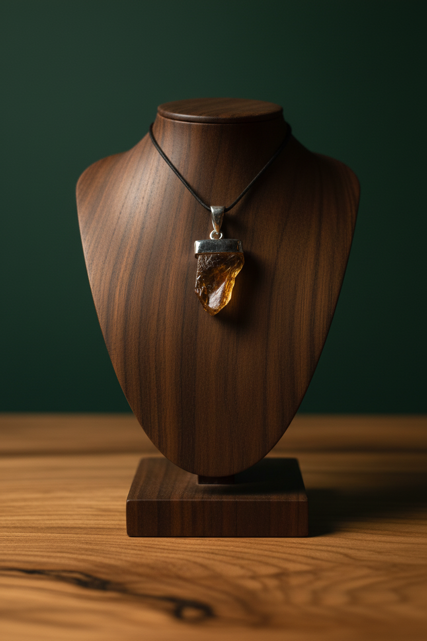 Citrine Sterling Silver Pendant