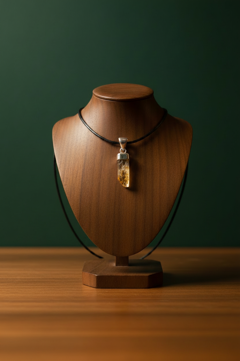 Brazilian Topaz Sterling Silver Pendant