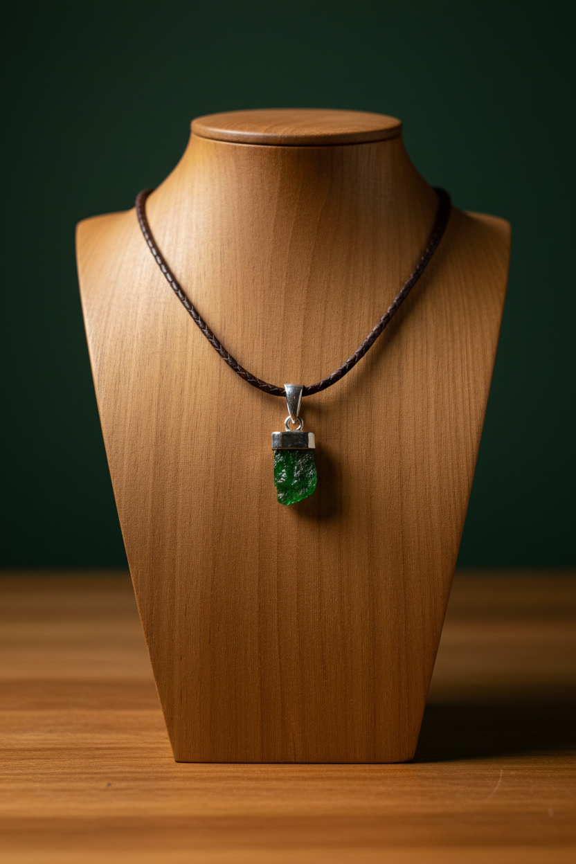Diopside Sterling Silver Pendant