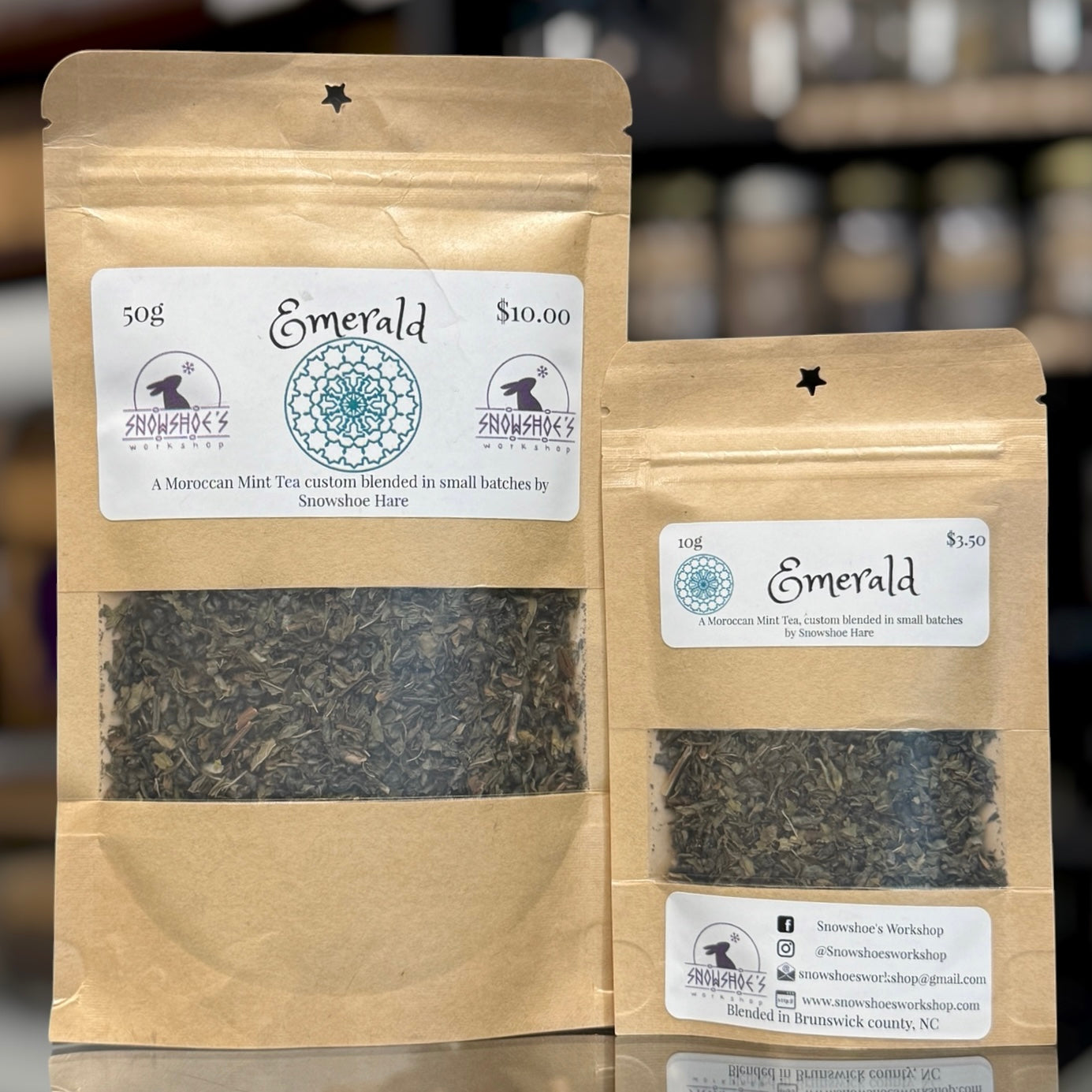 Emerald, a Moroccan Mint Green Tea Blend