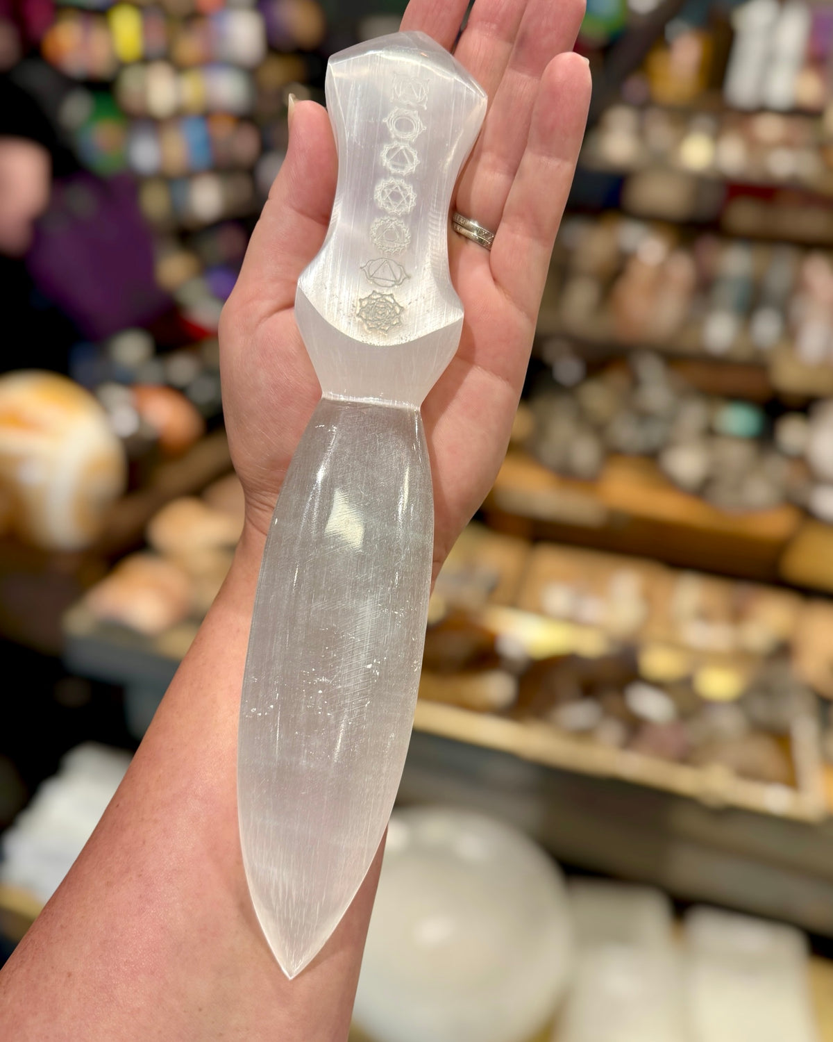 Selenite Athame