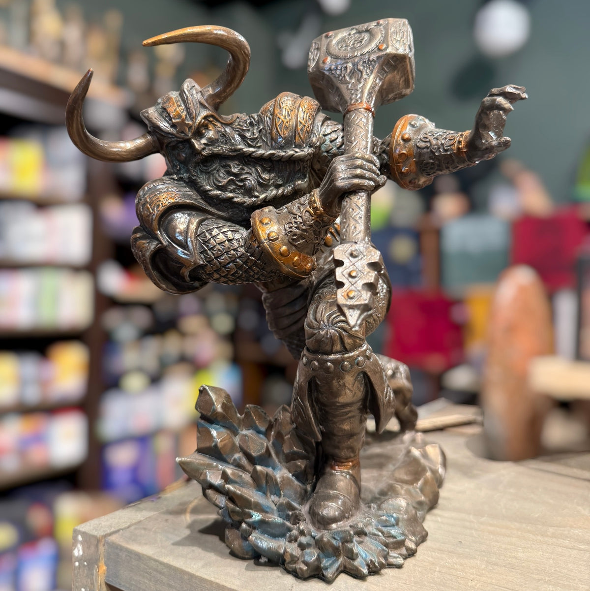 Thor With Hammer Statue