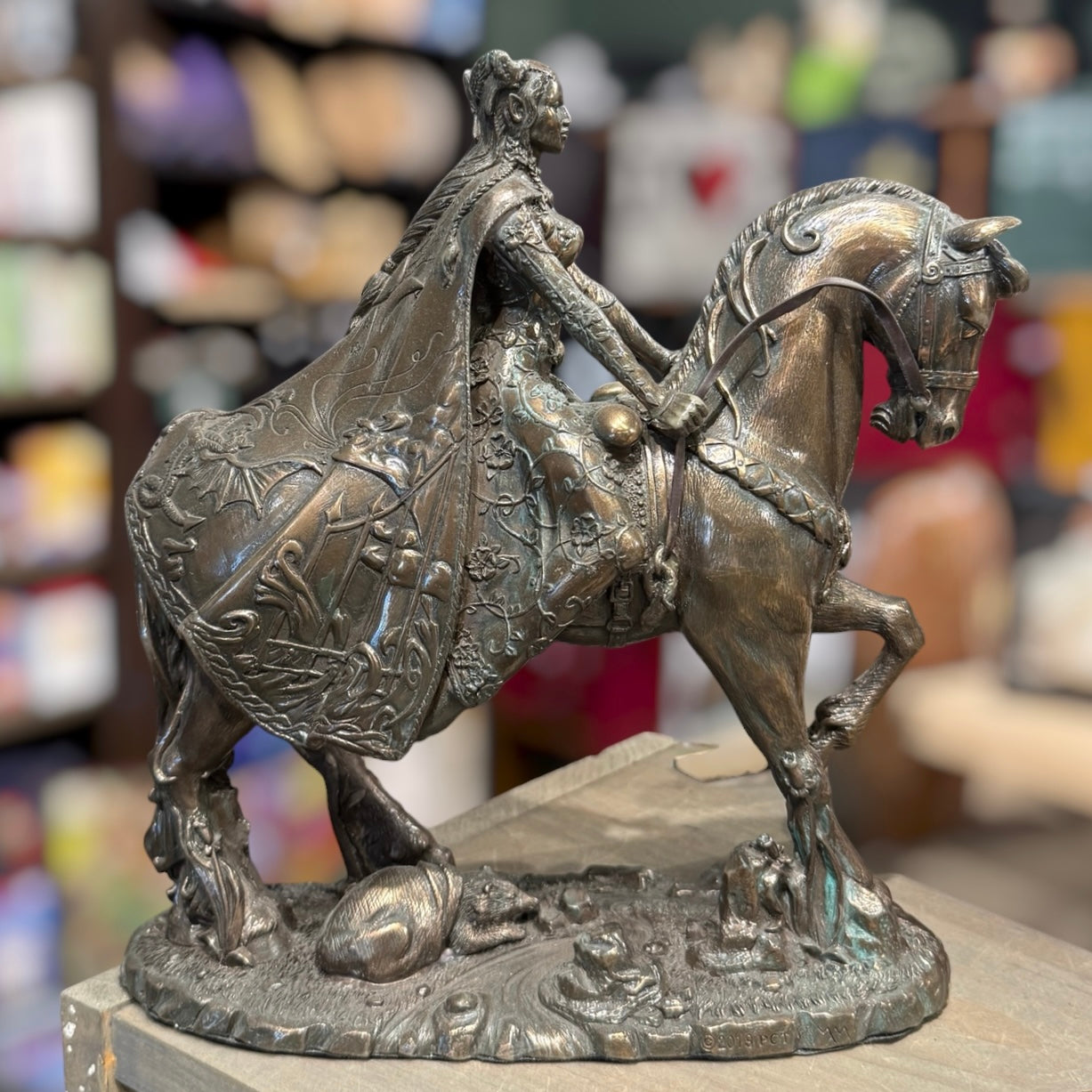 Rhiannon Riding Horse Statue