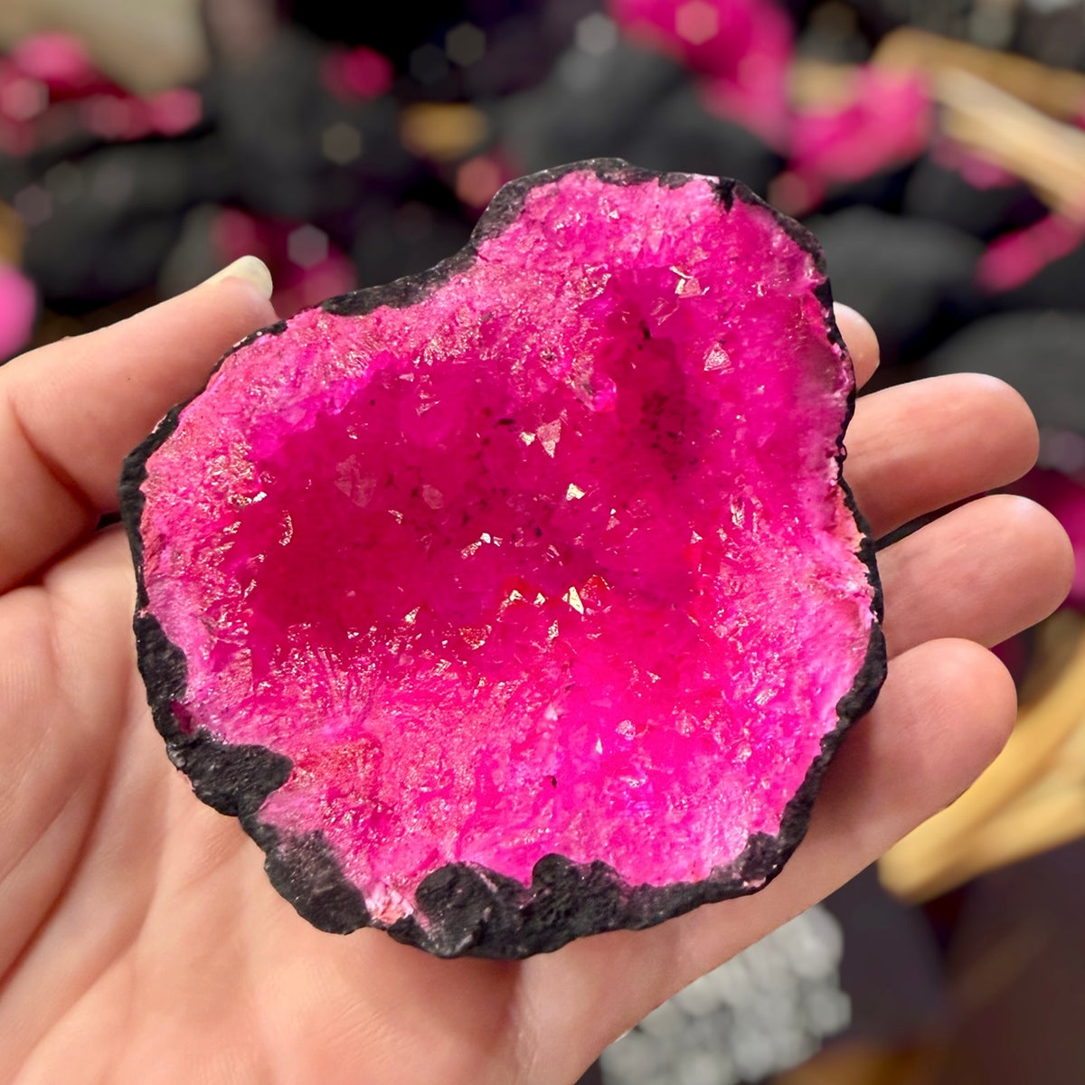Black & Pink Geode