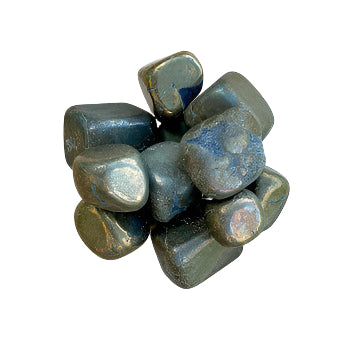 Pyrite w/ Manganite Tumbled