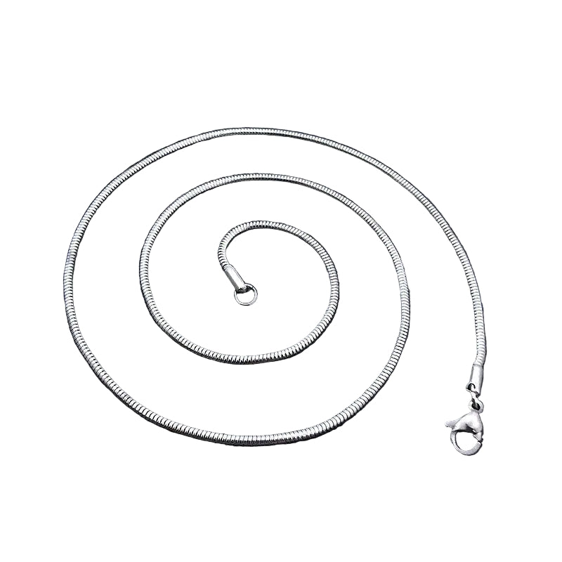 Sterling Silver Snake Bone Chain