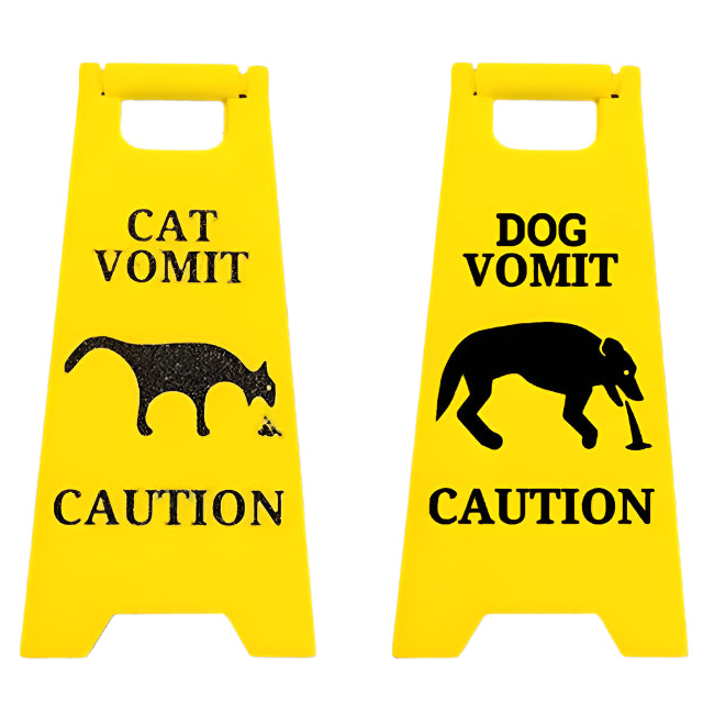 Caution: Vomit Sign
