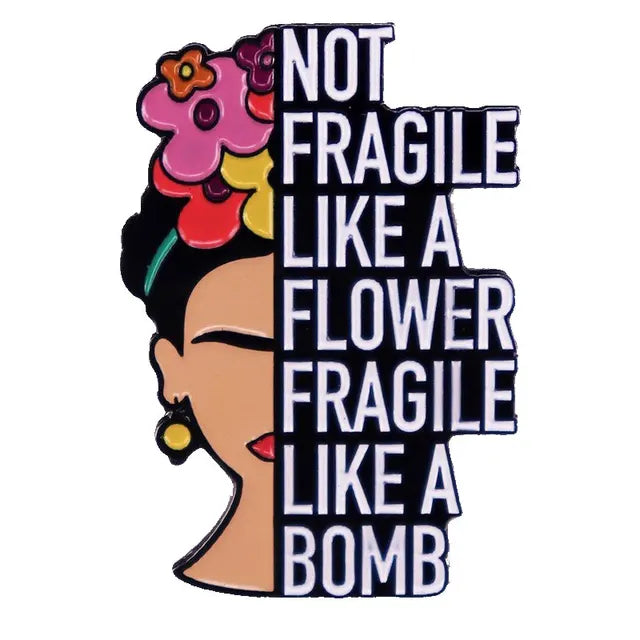 Like A Bomb Frida Enamel Pin