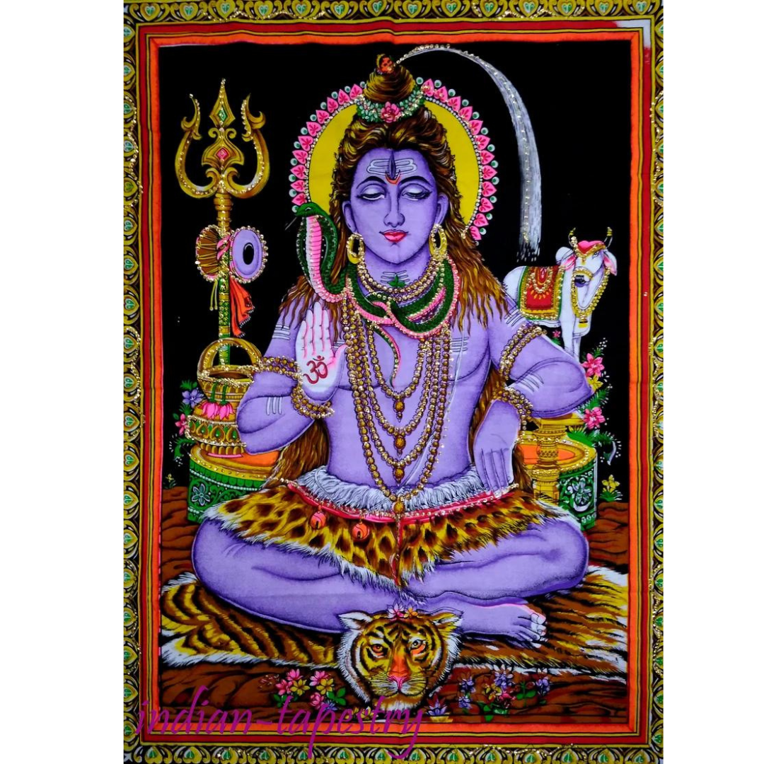Lord Shiva Hindu Tapestry 40x30
