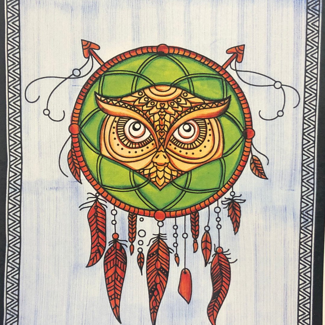 Large Owl Tapestry 86x53