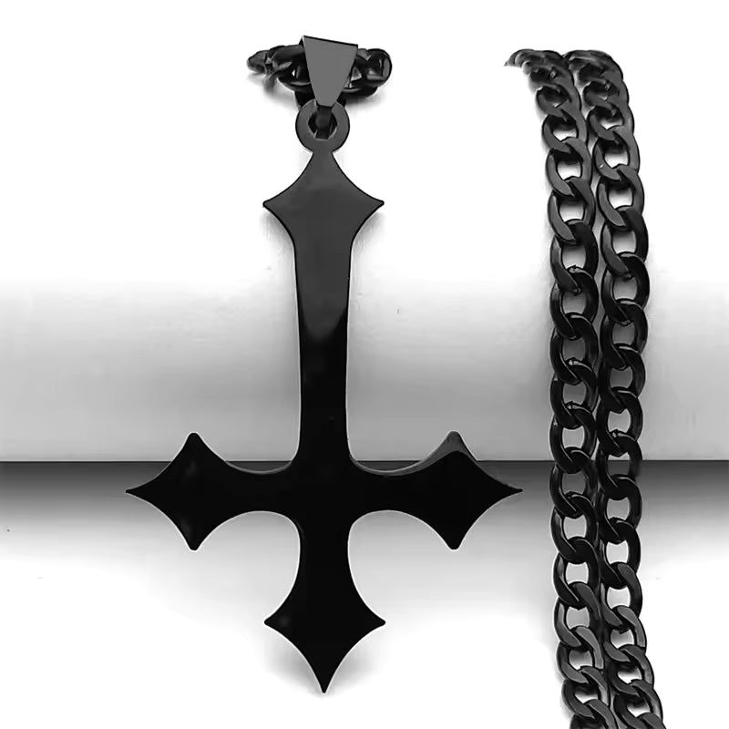 Inverted Cross Necklace