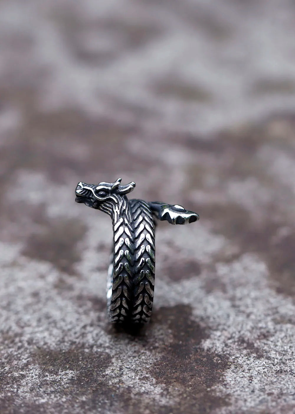 Dragon Head Stainless Steel Ring