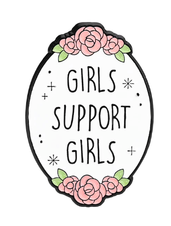 Girls Support Girls Enamel Pin