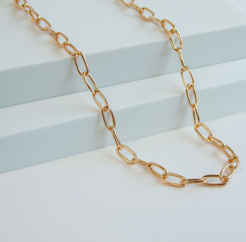 Alchemia Gold Paperclip Necklace Chain