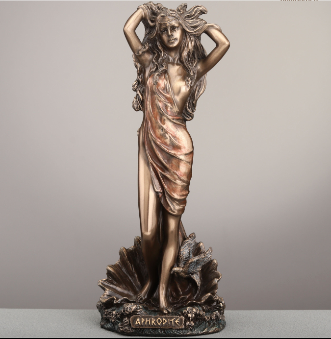 Aphrodite (the Birth of) Bronze Statue 6"