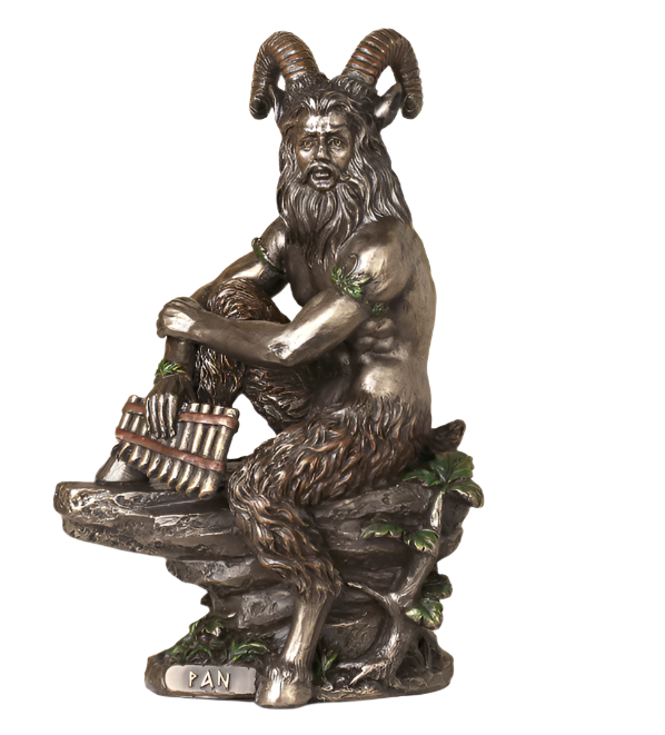 Pan Greek God of the Wild Bronze Statue