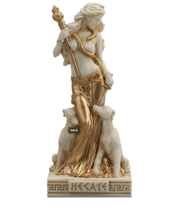 Lil' Hecate bone Statue