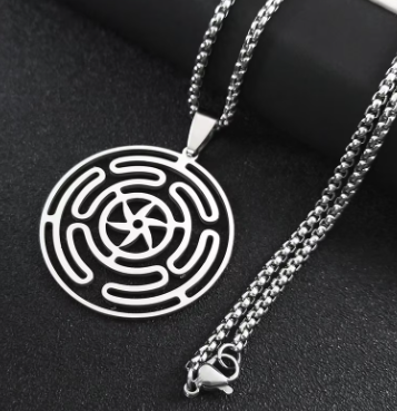 Hecate's Wheel (Sigil) Stainless Steel Pendant