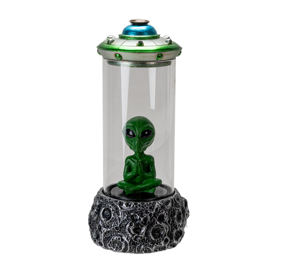 Alien UFO Incense Backflow Incense Burner (glass shaft)