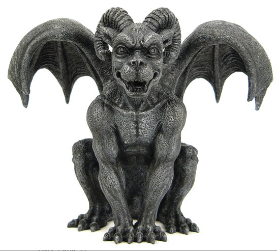 Ram Horned Gargoyle Statue